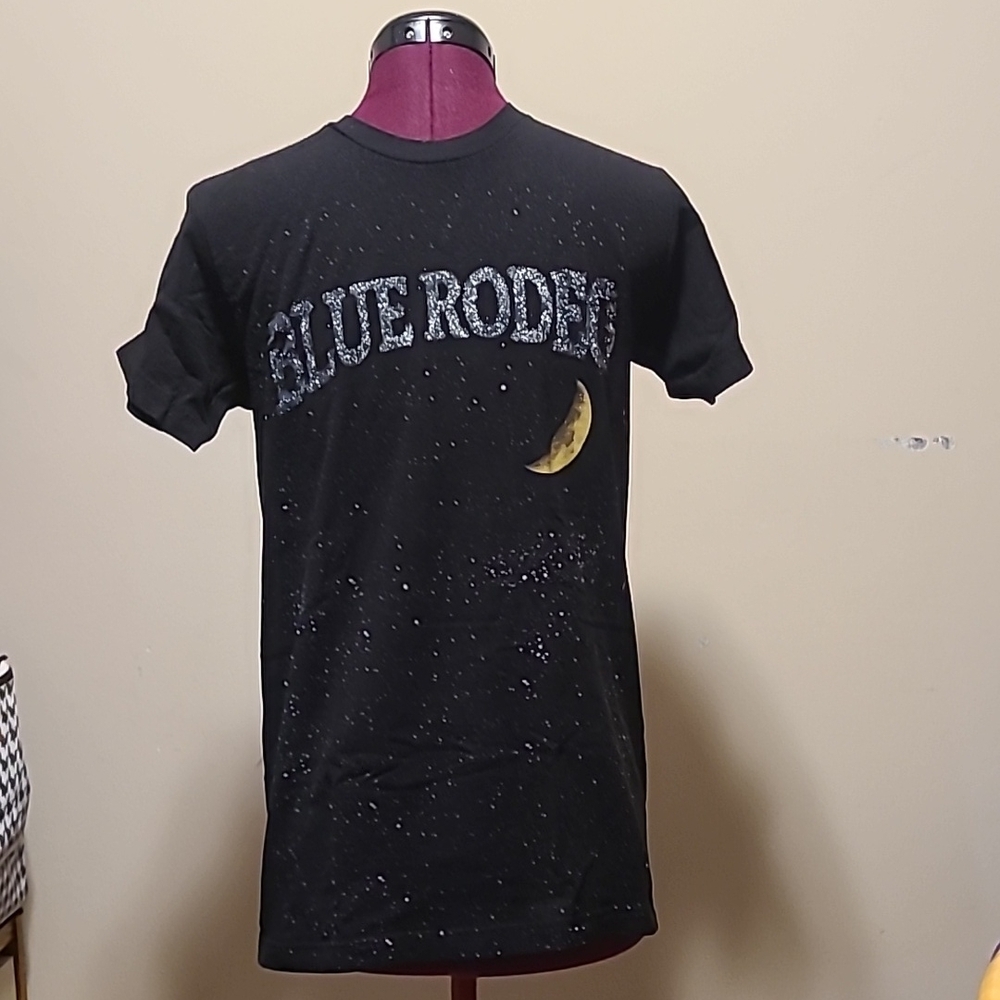 Black Band T-Shirt Blue Rodeo